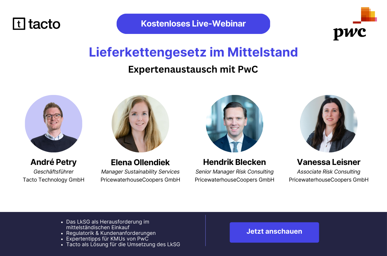 Webinar recording: Supply Chain Act in medium-sized industrial ...